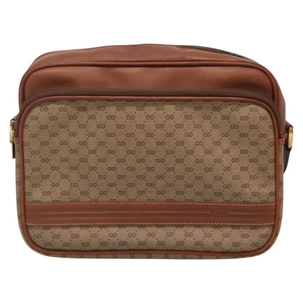 Authentic GUCCI Micro GG Supreme Shoulder Bag PVC Beige Gold 001 115 5443 - Picture 5 of 16